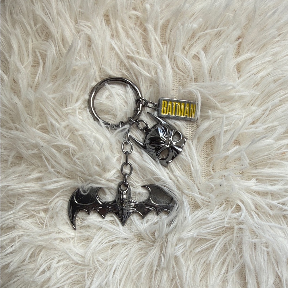 Batman Gun Metal Bat Bag Charm/ Keychain